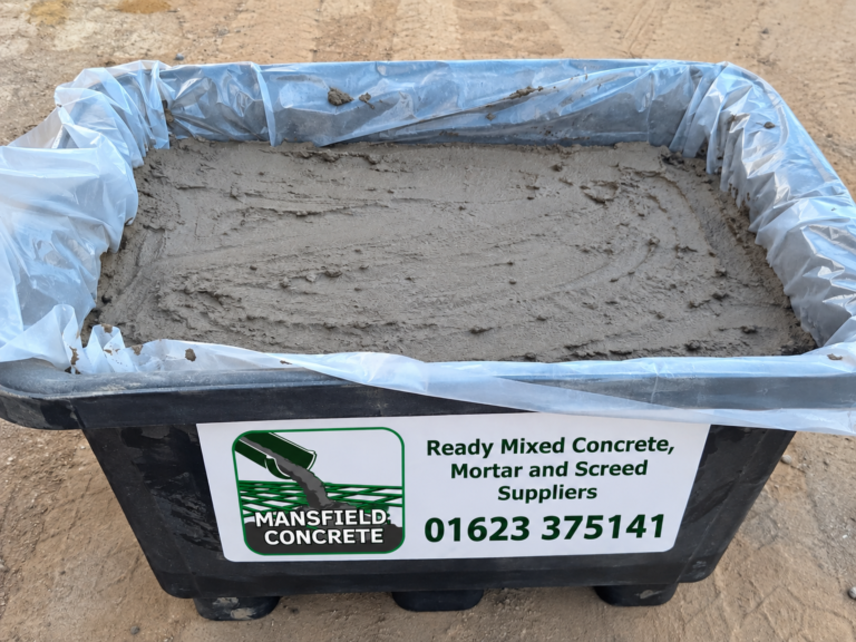 Ready mixed mortar supplied in Mansfield